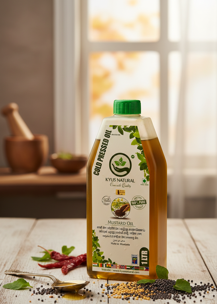 Mustard Oil 1 Liter (Wood Pressed)
